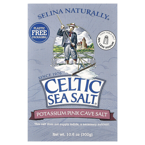 Celtic Sea Salt Potassium Pink Cave Salt, 10.6 oz (300 g)