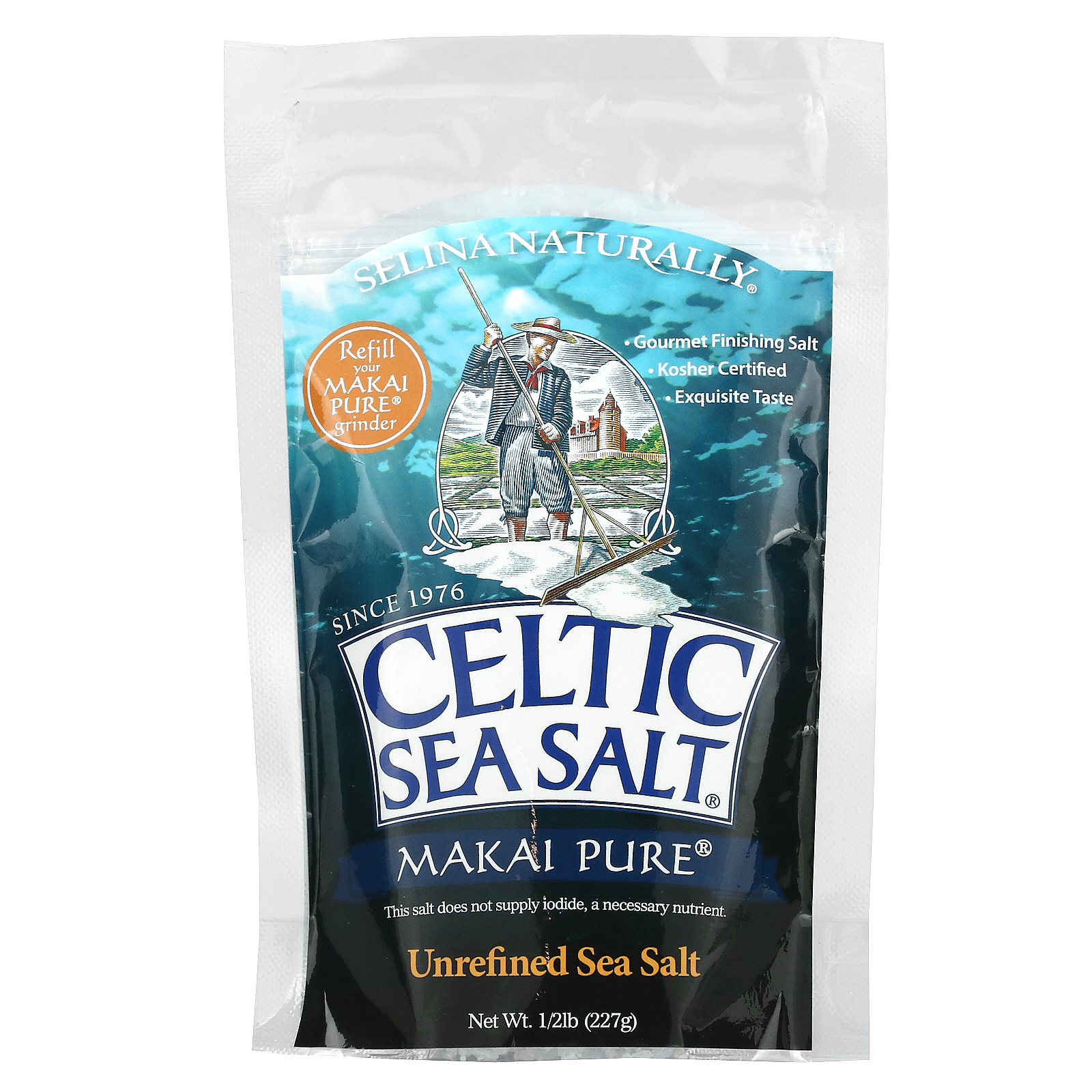 Celtic Sea Salt Makai Pure Unrefined Sea Salt 1/2 lb (227 g) iHerb