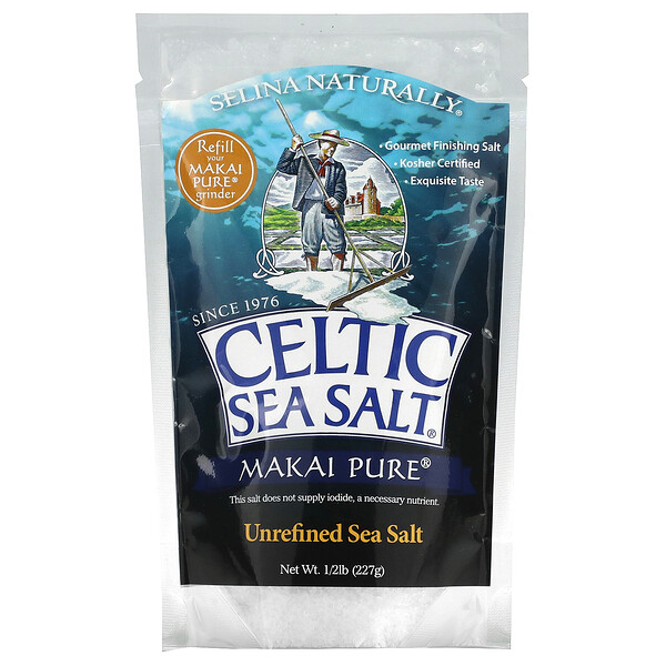 Celtic Sea Salt‏, Makai Pure, Unrefined Sea Salt, 1/2 lb (227 g)