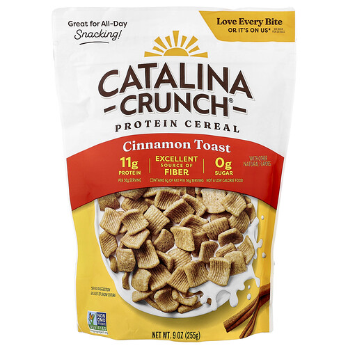 Catalina Crunch Protein Cereal, Cinnamon Toast, 9 oz (255 g)