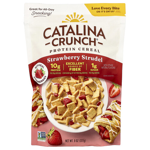 Catalina Crunch, Protein-Cerealien, Erdbeer-Strudel, 227 g
