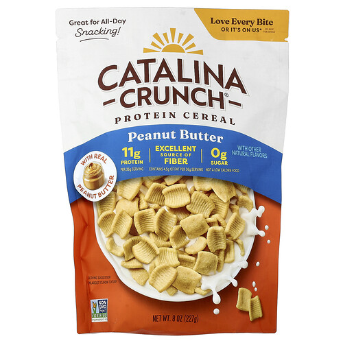 Catalina Crunch, Protein Cereal, Peanut Butter, 8 oz (227 g)