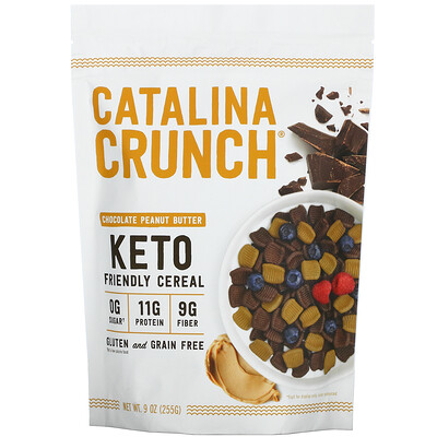 Catalina Crunch Keto Friendly Cereal, шоколад и арахисовая паста, 255 г (9 унций)  - купить со скидкой