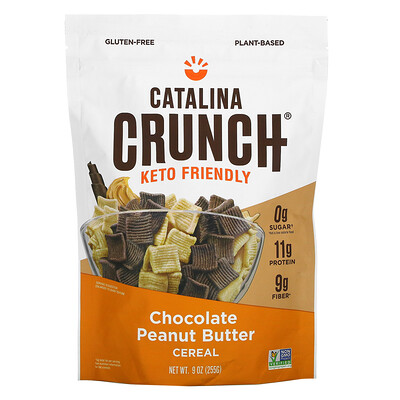 

Catalina Crunch, Keto Friendly Cereal, Chocolate Peanut Butter, 9 oz (255 g)