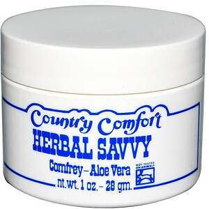 Отзывы о Кантри Комфорт, Herbal Savvy, Comfrey-Aloe Vera, 1 oz (28 g)