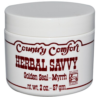 Country Comfort Herbal Savvy, гидрастис и мирра, 57 г