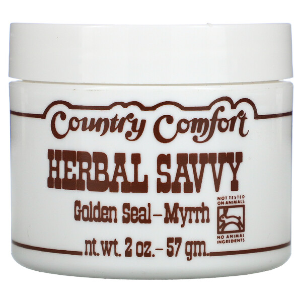 Country Comfort‏, Herbal Savvy،عشبة خاتم الذهب ونبات المر، أونصتان (57 جم)