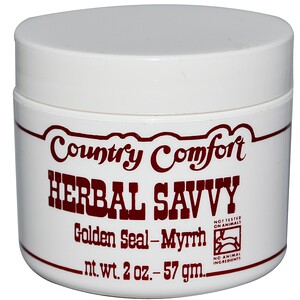 Country Comfort, Herbal Savvy, гидрастис и мирра, 2 унции (57 г)