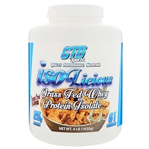 CTD Sports, Isolicious Grass Fed Whey Protein Isolate, Cinnamon Cereal Flavor, 4 lb (1830 g) отзывы