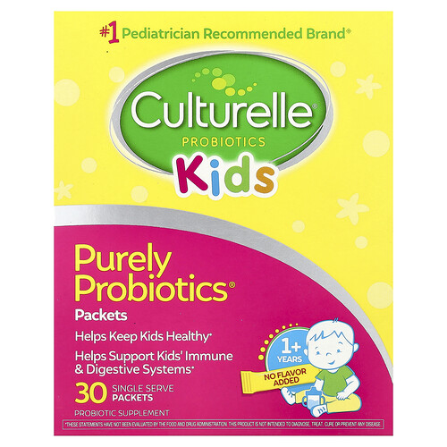 Culturelle, Kids, Purely Probiotics, reine Probiotika für Kinder, ab 1 Jahr, geschmacksneutral, 23 mg, 30 Einzelportionspäckchen