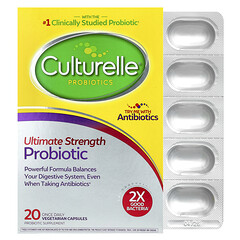 Probiotics, Ultimate Strength Probiotic, 20 Billion CFUs, 20 Once Daily Vegetarian Capsules