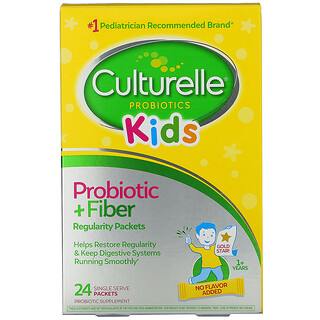 Culturelle, 兒童，益生菌 + 纖維，規律性，1 歲以上，24 個單份包