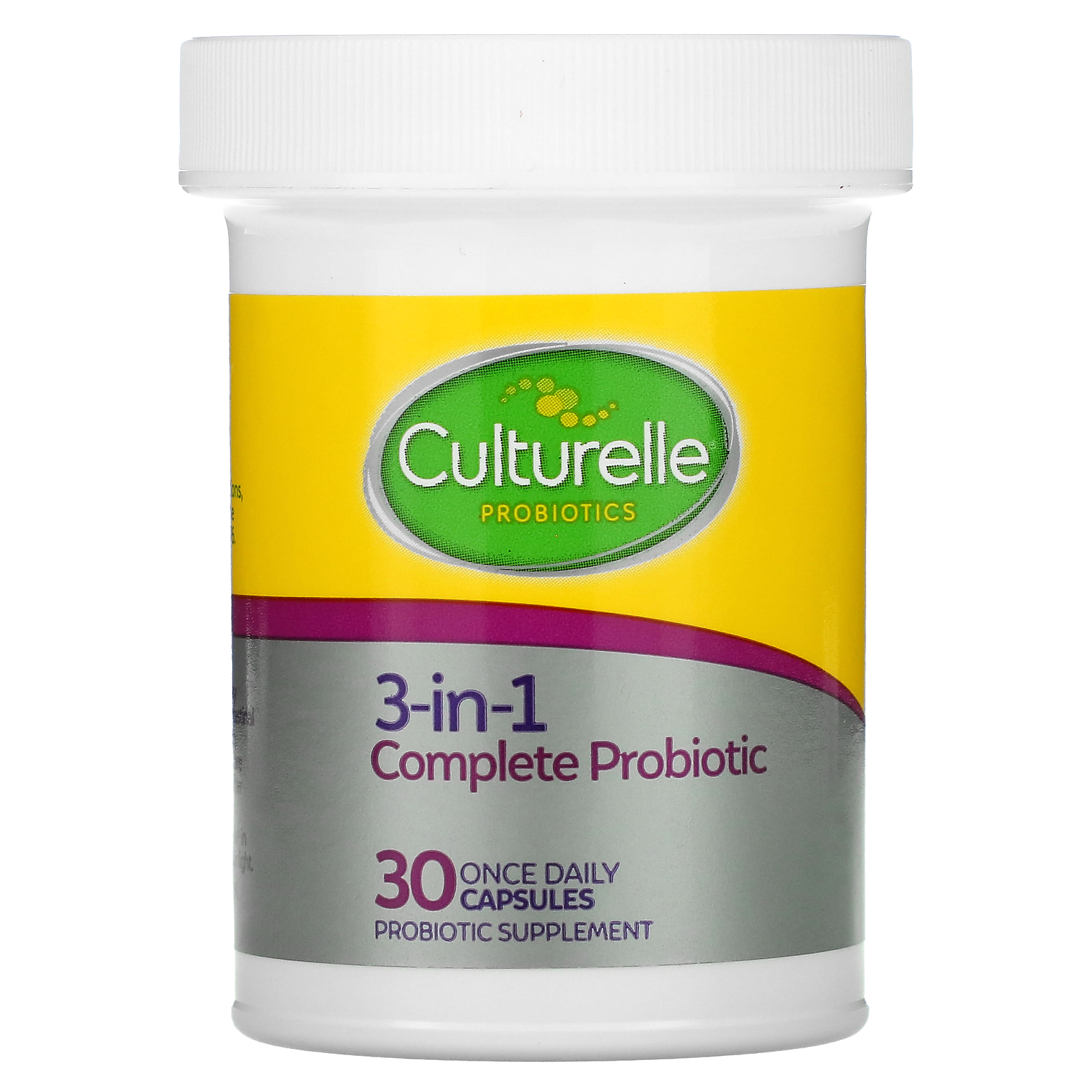 Culturelle, Probiotics, 3-in-1 Complete Probiotic with Omega 3s, 30 ...