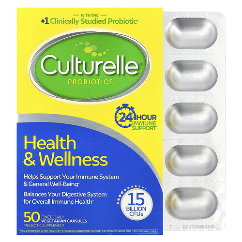 Culturelle Probiotics, Health & Wellness, 50 Vegetarian Capsules