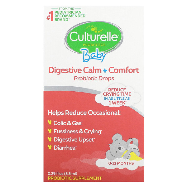 Culturelle‏, Baby, Digestive Calm + Comfort, Probiotic Drops, 0-12 Months, 0.29 fl oz (8.5 ml)