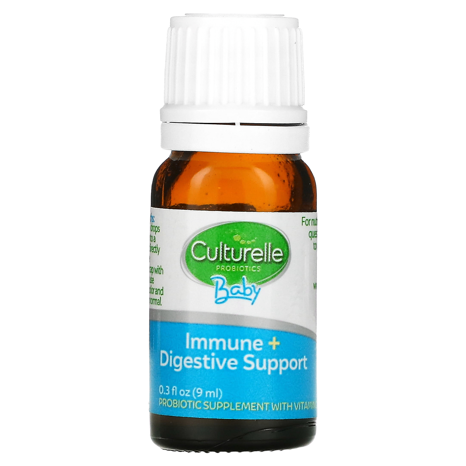 Culturelle, Probiotics, Baby, Immune + Digestive Support, Probiotic & Vitamin D Drops, 012