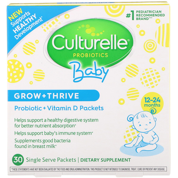 Culturelle, Probiotics, Baby, Grow + Thrive, Probiotics + Vitamin D