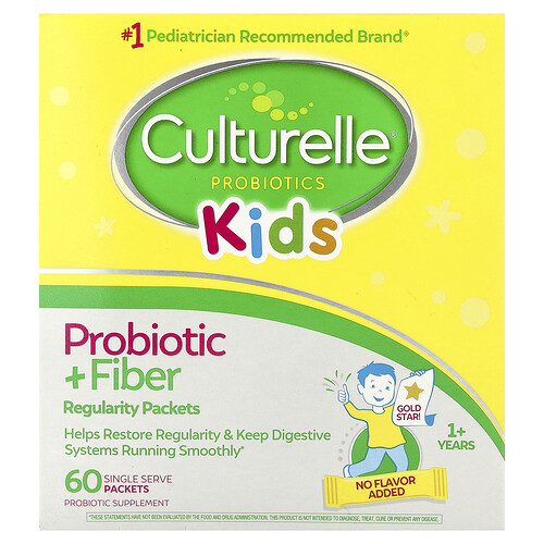 Culturelle, Kids, Regularity Probiotic + Ballaststoffe, ab 1 Jahr, geschmacksneutral, 60 Einzelportionen