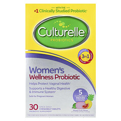 Probiotics, пробіотик для гарного самопочуття для жінок, фруктова суміш, 30 жувальних таблеток