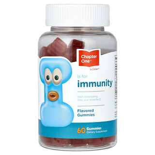 Chapter One, Immunity, with Elderberry, Zinc and Vitamin C, Flavoured, 60 Gummies