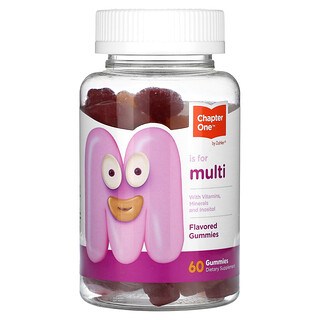 Zahler, M Is For Multi Gummies, Flavored, 60 Gummies
