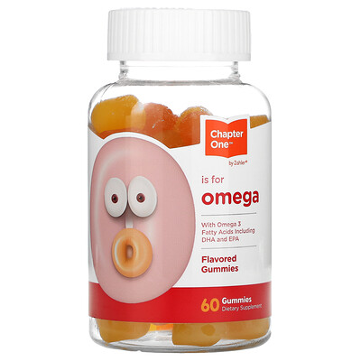 Chapter One O is for Omega, Flavored Gummies, 60 Gummies