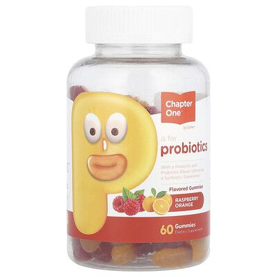 Zahler, Gomitas probióticas, Frambuesa y naranja, 60 gomitas (500 mg por gomita)
