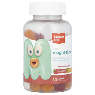 Chapter One, Magnesiumvingummier, hindbærmango, 60 vingummier (50 mg pr. vingummi)