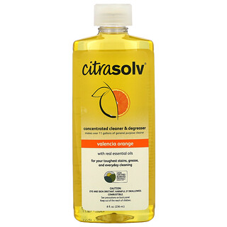 Citra Solv, 濃縮清潔劑和脫脂劑，瓦倫西亞橙香，8 液量盎司（236 毫升）