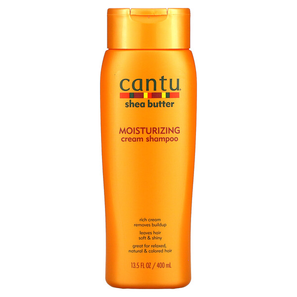 Cantu, 乳木果油保溼霜洗髮精，13.5 液量盎司（400 毫升）