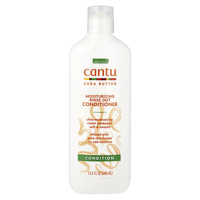Cantu, Manteca de karité, Acondicionador humectante para enjuagar, 400 ml (13,5 oz. Líq.)