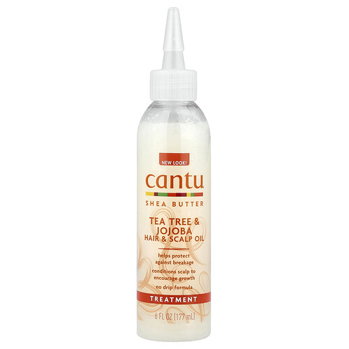 Cantu, Shea Butter, Tea Tree & Jojoba Hair & Scalp Oil, Sheabutter, Teebaum- und Jojobaöl für Haare und Kopfhaut, 177 ml (6 fl. oz.)