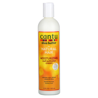 Купить Cantu Масло ши для натуральных волос, увлажняющий крем-активатор локонов, 12 жидких унций (355 мл)