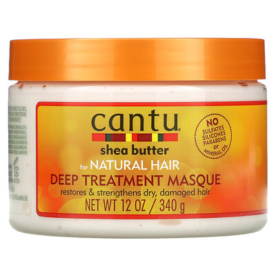 Купить Cantu Масло ши для натуральных волос, маска для глубокого ухода, 340 г (12 унций)
