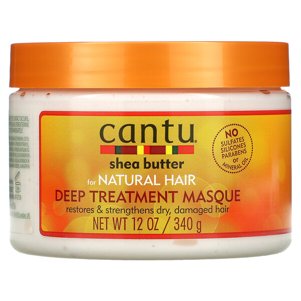 Cantu, 天然秀髮用乳木果油，深層護理髮膜，12 盎司（340 克）