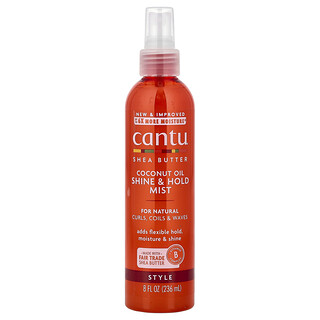 Cantu, Shea Butter, Coconut Oil Shine & Hold Mist, 8 fl oz (236 ml)