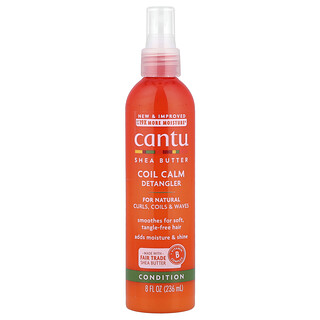 Cantu, Bambucké maslo Coil Calm Detangler, pre prirodzené kučery, cievky a vlny, 8 fl oz (236 ml)