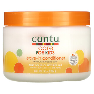 Cantu, Care For Kids, несмываемый кондиционер, деликатный уход за текстурированными волосами, 283 г (10 унций)
