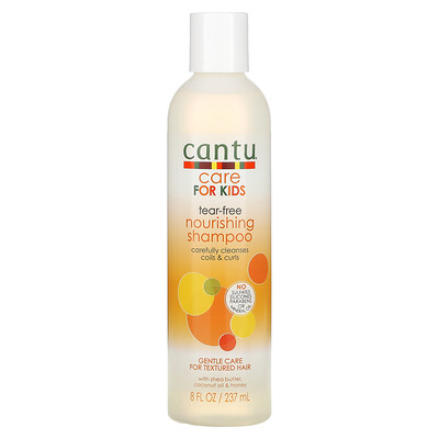 Купить Cantu Care For Kids, питательный шампунь без слез, нежный уход за текстурированными волосами, 237 мл (8 жидк. Унций)