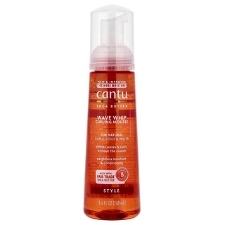 Cantu, Manteca de karité, Mousse para rizar Wave Whip, 248 ml (8,4 oz. Líq.)