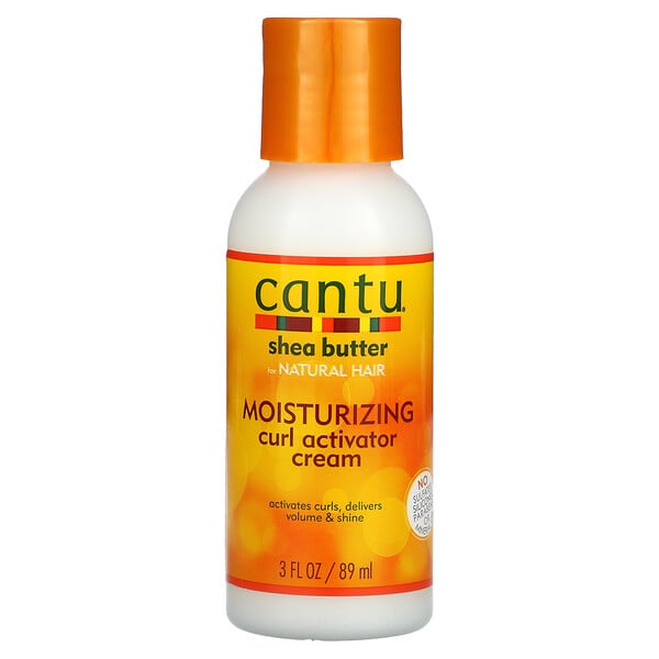 Cantu‏, Shea Butter for Natural Hair, Moisturizing Curl Activator Cream, 3 fl oz (89 ml)