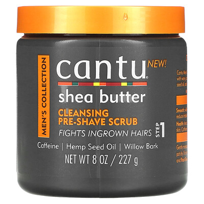 

Cantu Men's Collection, очищающий скраб перед бритьем с маслом ши, 227 г (8 унций)