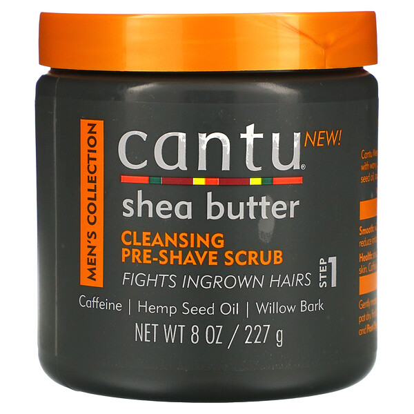 Men's Collection, Shea Butter Cleansing Pre-Shave Scrub, 8 oz (227 g)