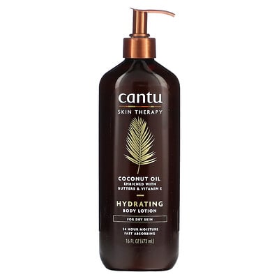 

Cantu Skin Therapy Hydrating Body Lotion Coconut Oil 16 fl oz (473 ml)