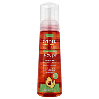 Cantu, Mousse hydratante à l'avocat, Pour des boucles et des ondulations naturelles, 248 ml