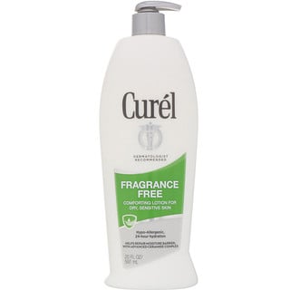 Curel, Fragrance Free, Loción calmante sin perfume para piel seca y sensible, 591 ml (20 oz. liq.)