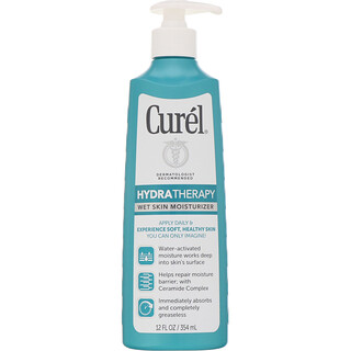 Curel, Terapia de hidratação, hidratante para pele molhada, 12 fl oz (354 ml)