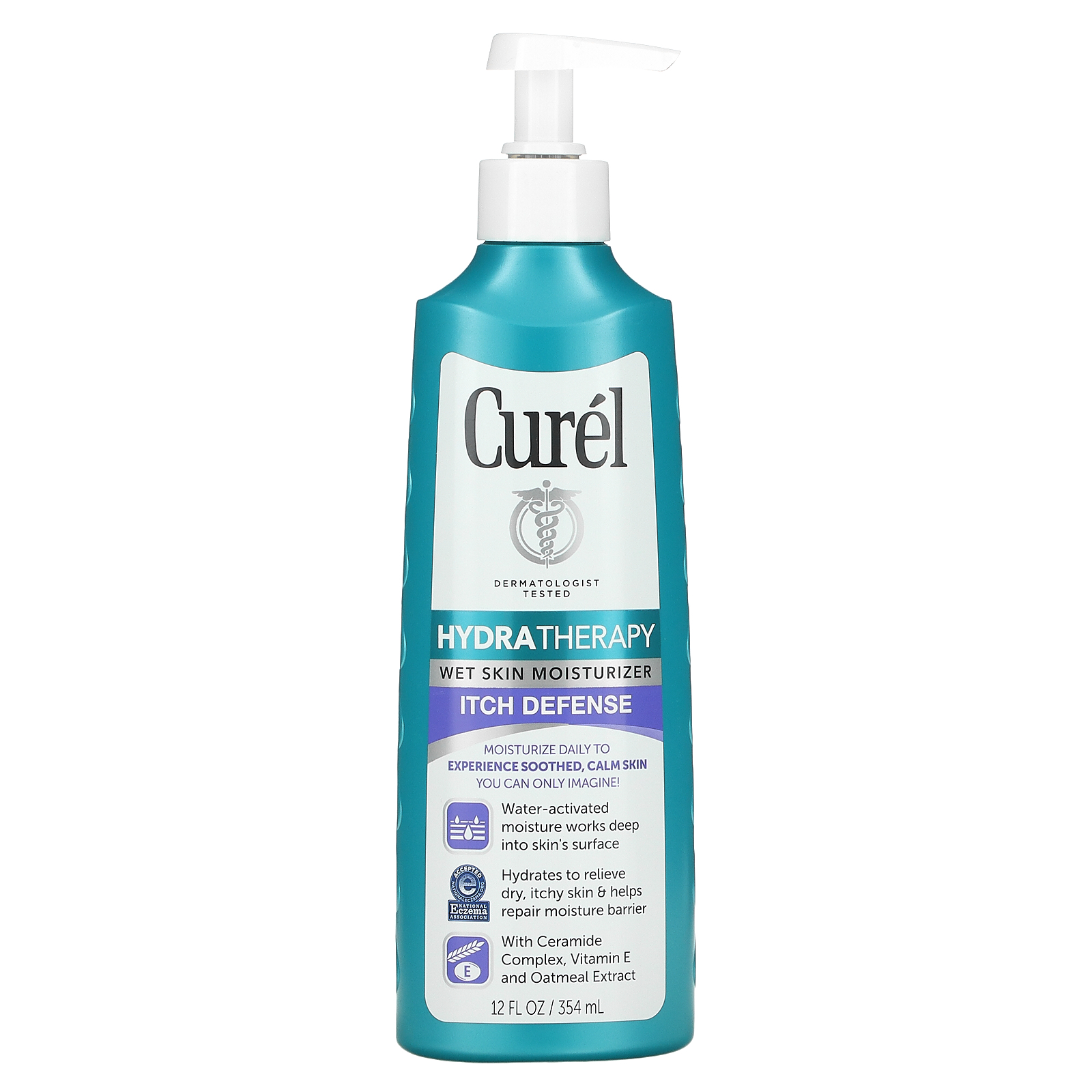 Curel, Hydra Therapy, Wet Skin Moisturizer, Itch Defense, 12 fl oz (354 ml)