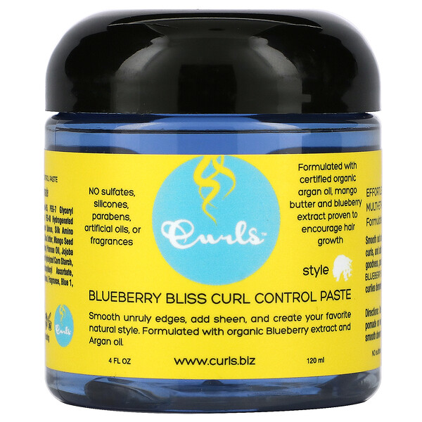 Curls, Curl Control Paste, Blueberry Bliss, 4 fl oz (120 ml)