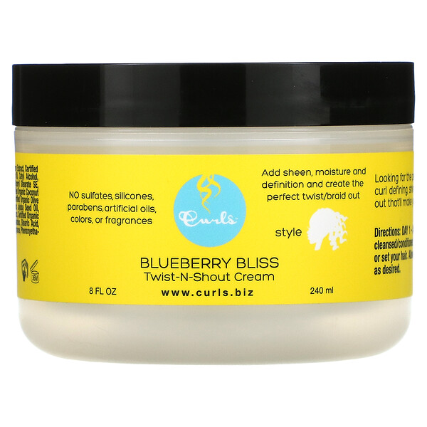 Blueberry Bliss, Twist-N-Shout Cream, 8 fl oz (240 ml)